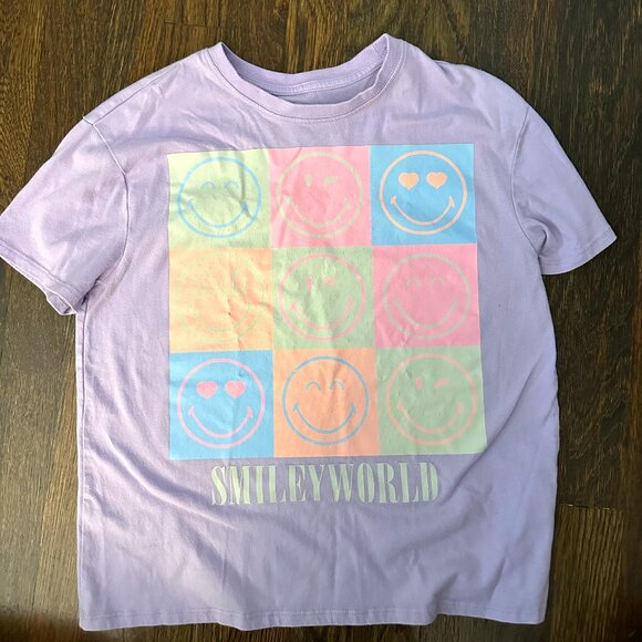 Girls Smiley World Tee - Picture 1 of 3